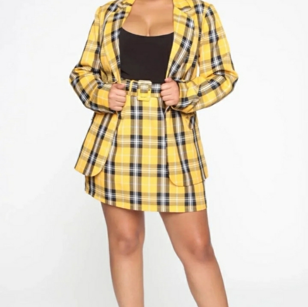 Fashion nova plaid set